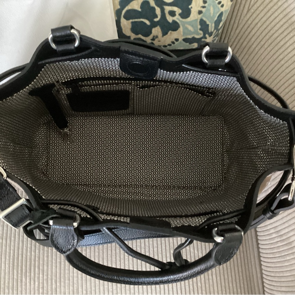 Brighton “Elise” Black and Tan Drawstring Bag - Picture 7 of 11